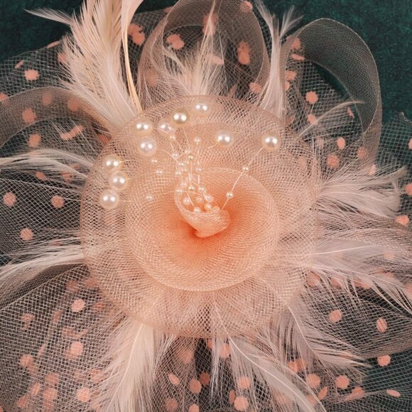 Fascinators Hat for Women Tea Party Headband Kentucky Derby Wedding Flower Cockt - Picture 6 of 8